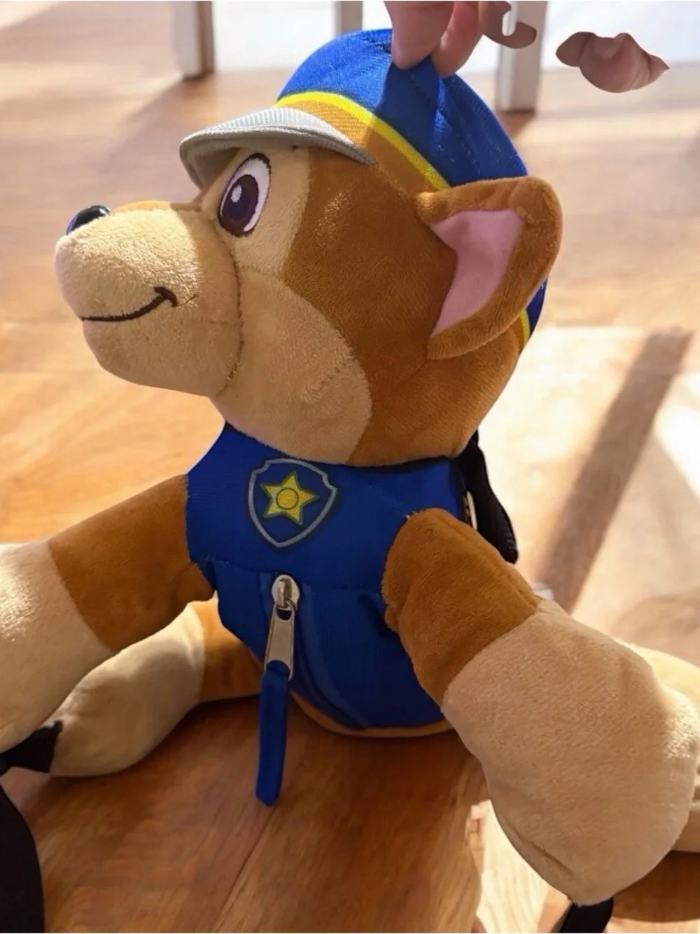 Paw Patrol Brown and Blue Chase Plush Backpack